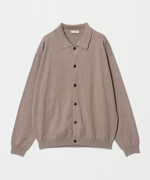 BEAUTY&YOUTH UNITED ARROWS(ビューティーアンドユースユナイテッドアローズ)の「コットン カシミヤ ニット ポロカラー ジャケット ウォッシャブル(カーディガン/ボレロ・メンズ・ブラック/ベージュ・L/M/XL/S)」の2枚目の写真