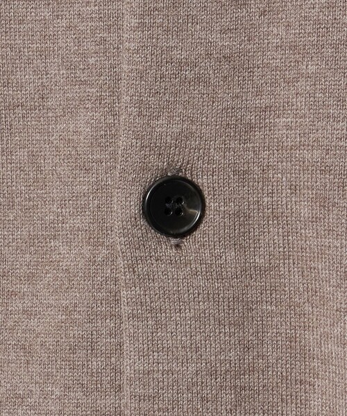 BEAUTY&YOUTH UNITED ARROWS(ビューティーアンドユースユナイテッドアローズ)の「コットン カシミヤ ニット ポロカラー ジャケット ウォッシャブル(カーディガン/ボレロ・メンズ・ブラック/ベージュ・L/M/XL/S)」の6枚目の写真