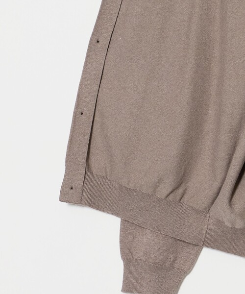 BEAUTY&YOUTH UNITED ARROWS(ビューティーアンドユースユナイテッドアローズ)の「コットン カシミヤ ニット ポロカラー ジャケット ウォッシャブル(カーディガン/ボレロ・メンズ・ブラック/ベージュ・L/M/XL/S)」の7枚目の写真