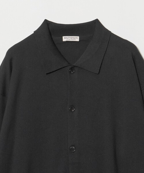 BEAUTY&YOUTH UNITED ARROWS(ビューティーアンドユースユナイテッドアローズ)の「コットン カシミヤ ニット ポロカラー ジャケット ウォッシャブル(カーディガン/ボレロ・メンズ・ブラック/ベージュ・L/M/XL/S)」の10枚目の写真