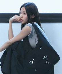 Eyelet Hobo Bag [BLACK]