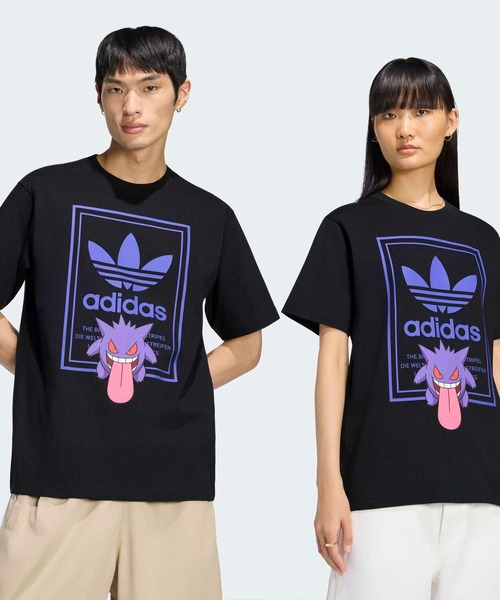 adidas(アディダス)の「ポケモン Tシャツ トーキョー2 / アディダスオリジナルス adidas Originals(Tシャツ/カットソー・メンズ・ブラック・X-SMALL/X-LARGE/SMALL/MEDIUM/LARGE)」の1枚目の写真