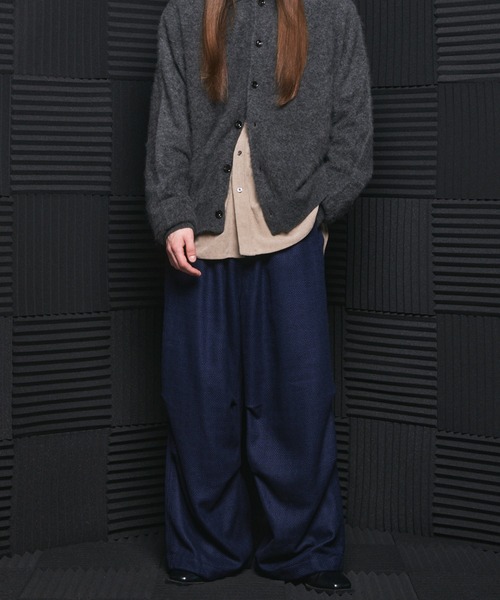 MAISON SPECIAL(メゾンスペシャル)の「《UNISEX》【Italian Dead Stock Fabric】プライムワイドリラックススノーパンツ/Prime-Wide Relaxed Snow Pants【MAISON SPECIAL/メゾンスペシャル】(その他パンツ・メンズ・グレイッシュベージュ/ホワイト/ブラック/アイボリー/ネイビー/レッド/パープル/グリーン/バーガンディー・0/1/2)」の15枚目の写真