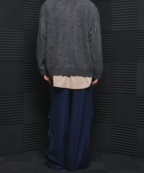 MAISON SPECIAL(メゾンスペシャル)の「《UNISEX》【Italian Dead Stock Fabric】プライムワイドリラックススノーパンツ/Prime-Wide Relaxed Snow Pants【MAISON SPECIAL/メゾンスペシャル】(その他パンツ・メンズ・グレイッシュベージュ/ホワイト/ブラック/アイボリー/ネイビー/レッド/パープル/グリーン/バーガンディー・0/1/2)」の17枚目の写真