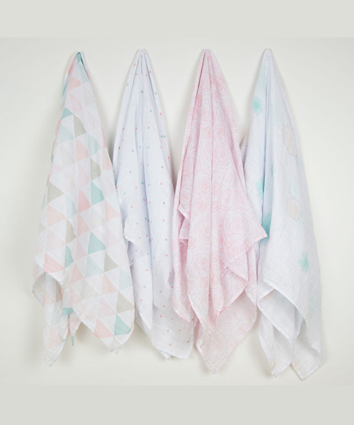 Weegoamigo（ウィーゴアミーゴ）の「【weegoamigo/ウィーゴアミーゴ】4PACK MUSLIN/ モスリンコットンおくるみ4枚セット（おくるみ・キッズ・ピンク系その他/その他1/その他2/グレー系その他/その他4/その他3/その他5/アニマル/グリーン系その他/ブルー系その他・FREE）」の7枚目の写真