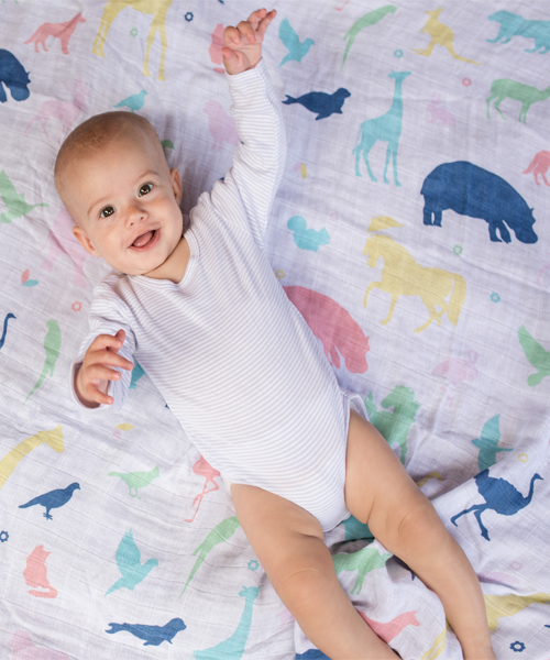 Weegoamigo（ウィーゴアミーゴ）の「【weegoamigo/ウィーゴアミーゴ】4PACK MUSLIN/ モスリンコットンおくるみ4枚セット（おくるみ・キッズ・ピンク系その他/その他1/その他2/グレー系その他/その他4/その他3/その他5/アニマル/グリーン系その他/ブルー系その他・FREE）」の22枚目の写真