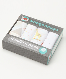 Weegoamigo | 【weegoamigo/ウィーゴアミーゴ】4PACK MUSLIN/ モスリンコットンおくるみ4枚セット(おくるみ)