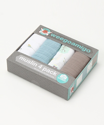Weegoamigo | 【weegoamigo/ウィーゴアミーゴ】4PACK MUSLIN/ モスリンコットンおくるみ4枚セット(おくるみ)