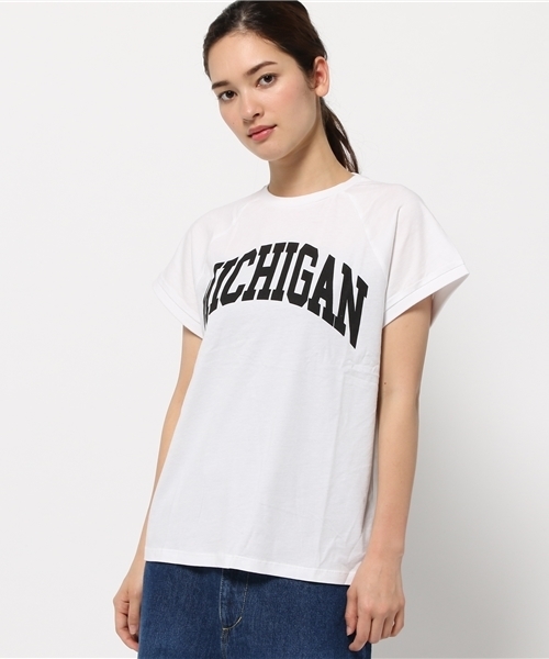 RODEO CROWNS WIDE BOWL(ロデオクラウンズワイドボウル)の「MICHIGAN ノースリーブ Tシャツ(Tシャツ/カットソー・レディース・ホワイト/ピンク/ネイビー・SMALL/MEDIUM)」の12枚目の写真