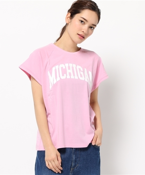 RODEO CROWNS WIDE BOWL(ロデオクラウンズワイドボウル)の「MICHIGAN ノースリーブ Tシャツ(Tシャツ/カットソー・レディース・ホワイト/ピンク/ネイビー・SMALL/MEDIUM)」の7枚目の写真