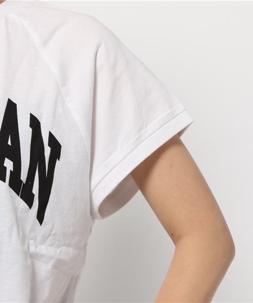 RODEO CROWNS WIDE BOWL(ロデオクラウンズワイドボウル)の「MICHIGAN ノースリーブ Tシャツ(Tシャツ/カットソー・レディース・ホワイト/ピンク/ネイビー・SMALL/MEDIUM)」の9枚目の写真