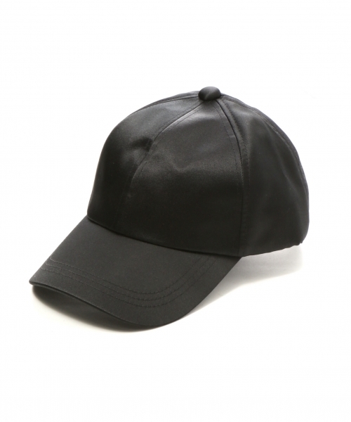 LEPSIM(レプシィム)の「サテンシンプルキャップ 729489(キャップ・レディース・カーキブラウン/ブラック・ONE SIZE)」の3枚目の写真