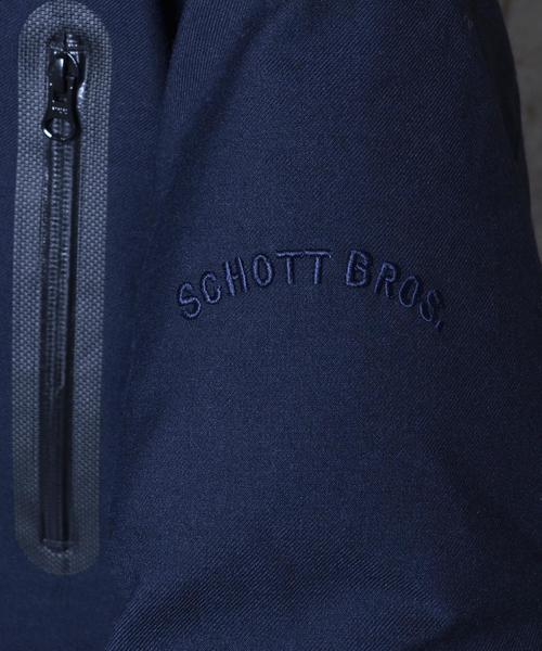 SHIPS JET BLUE（シップスジェットブルー）の「schott×SHIPS JET BLUE: ウール シュノーケルダウンパーカー（ダウンジャケット/コート・メンズ・グレー/ネイビー・SMALL/LARGE/MEDIUM）」の6枚目の写真
