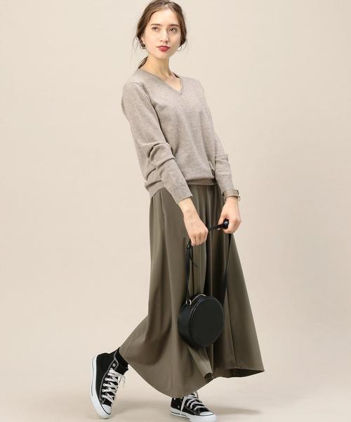 BEAUTY&YOUTH UNITED ARROWS(ビューティーアンドユースユナイテッドアローズ)の「BY ウールカシミヤブレンドVネックニット◆(ニット/セーター・レディース・ナチュラル/モカ/レッド/ライトブルー/パープル・FREE)」の14枚目の写真