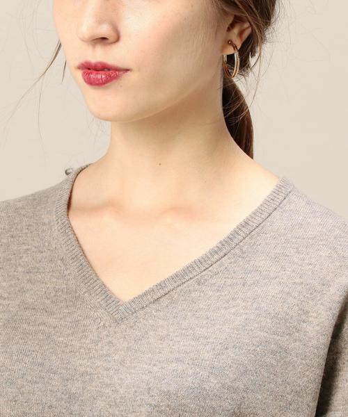 BEAUTY&YOUTH UNITED ARROWS(ビューティーアンドユースユナイテッドアローズ)の「BY ウールカシミヤブレンドVネックニット◆(ニット/セーター・レディース・ナチュラル/モカ/レッド/ライトブルー/パープル・FREE)」の13枚目の写真