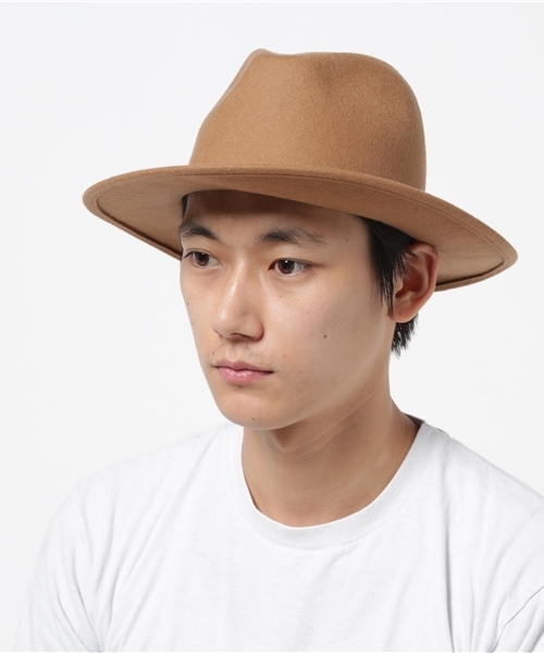 JACKROSE（ジャックローズ）の「ウールツバヒロハット（ハット・メンズ・キャメル/ブラック/ネイビー/カーキ・フリー）」の4枚目の写真