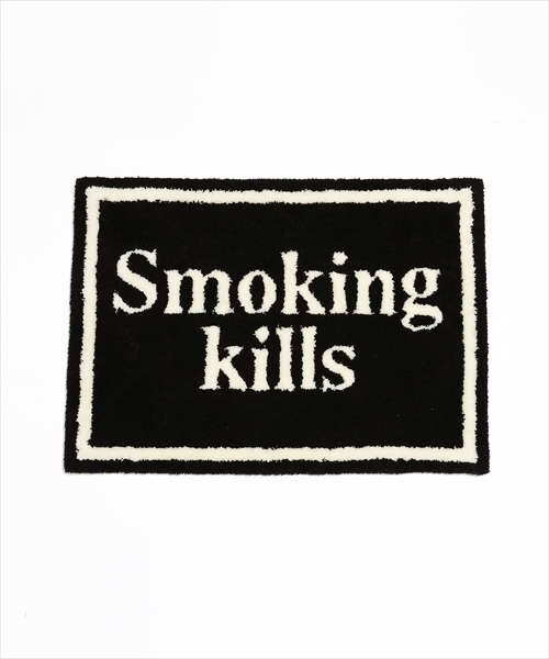 FR2 Smoking kills ラグ 約50cm x 70cm FR2（エフアールツー）の「”Smoking kills” Rug（ラグ/マット
