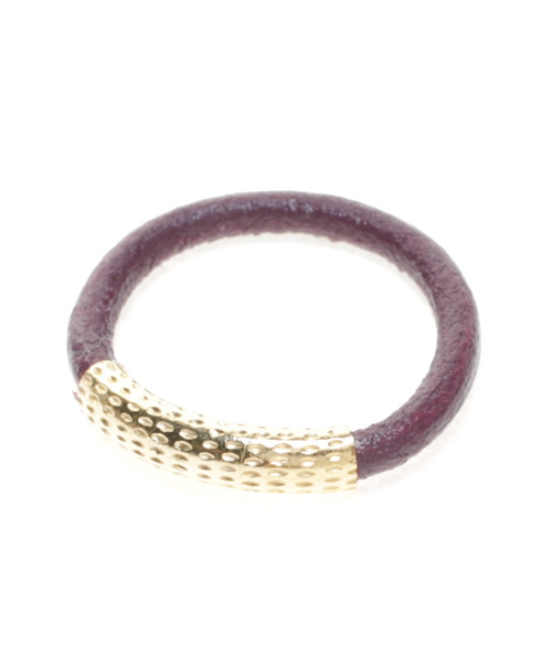 ROSE BUD（ローズバッド）の「(BY BOE)レザーリング（リング・レディース・ホワイト/ブラック/シルバー/ブロンズ/ターコイズブルー/ワイン/オレンジ/ライラック/レッド/グリーン/ブルー系その他/シルバー系その他・6/7/SMALL/5）」の5枚目の写真