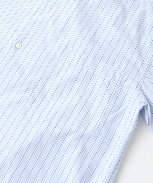 URBAN RESEARCH(アーバンリサーチ)の「UR ワイドボックスストライプシャツ(シャツ/ブラウス・メンズ・グレー系その他/ブルー系その他/ネイビー・MEDIUM/LARGE)」の5枚目の写真