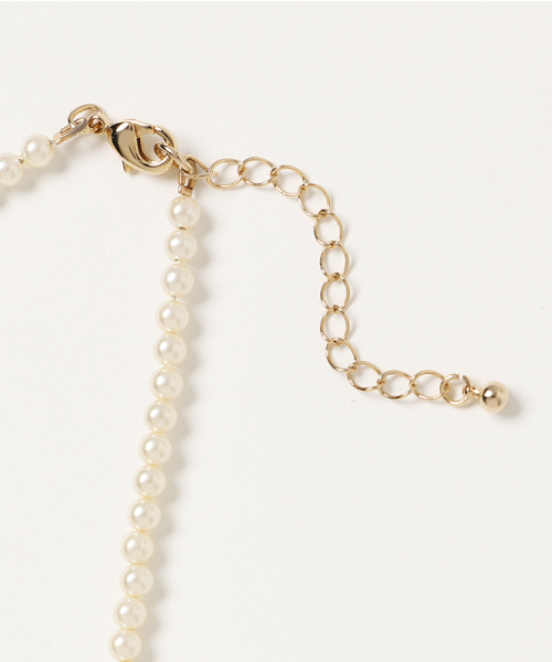 Cupid Heart(キューピッドハート)の「【Cupid Heart】結婚式アクセサリー2連大小パールネックレス(ネックレス・レディース・ベージュ・MEDIUM)」の3枚目の写真