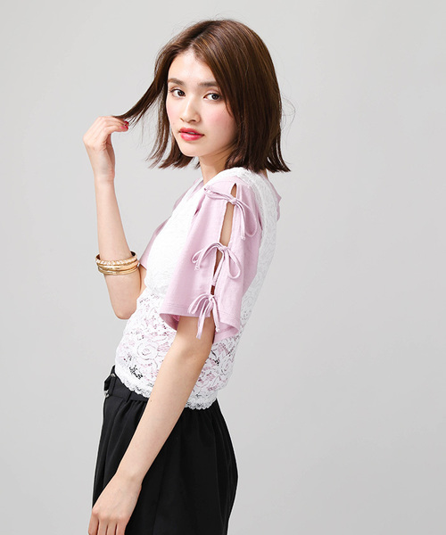 WEGO（ウィゴー）の「WEGO/カップインレースタンクトップ（タンクトップ・レディース・ブラック/オフホワイト/マスタード/ライトパープル・FREE）」の20枚目の写真