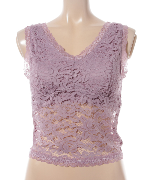 WEGO（ウィゴー）の「WEGO/カップインレースタンクトップ（タンクトップ・レディース・ブラック/オフホワイト/マスタード/ライトパープル・FREE）」の11枚目の写真