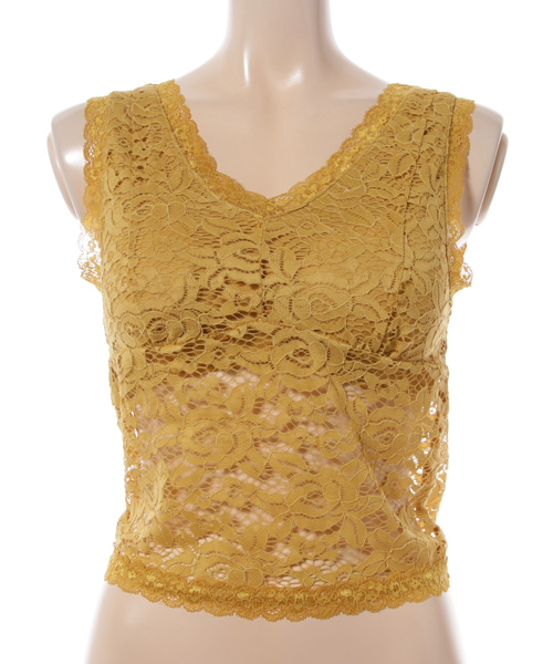 WEGO（ウィゴー）の「WEGO/カップインレースタンクトップ（タンクトップ・レディース・ブラック/オフホワイト/マスタード/ライトパープル・FREE）」の10枚目の写真