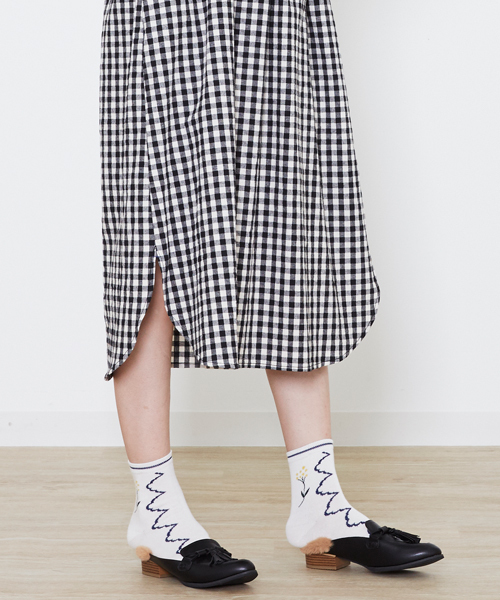 POU DOU DOU(プードゥドゥ)の「ロングスリーブ2wayシャツワンピ(シャツワンピース・レディース・グリーン/ブラック/インディゴブルー・3)」の14枚目の写真