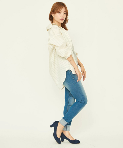 earth music&ecology（アースミュージックアンドエコロジー）の「【 SETアイテム 】SET2点 2wayカシュクールシャツ+タンクトップ（シャツ/ブラウス・レディース・ライトグレー/ネイビー/オフホワイト・FREE）」の16枚目の写真