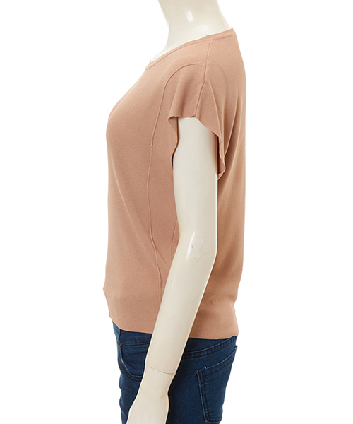 fifth(フィフス)の「クルーネックカットオフニット(ニット/セーター・レディース・テラコッタ/ホワイト/グレー/ブラック/ベージュ/イエロー・MEDIUM)」の9枚目の写真