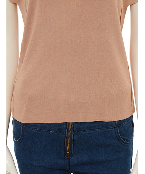 fifth(フィフス)の「クルーネックカットオフニット(ニット/セーター・レディース・テラコッタ/ホワイト/グレー/ブラック/ベージュ/イエロー・MEDIUM)」の12枚目の写真