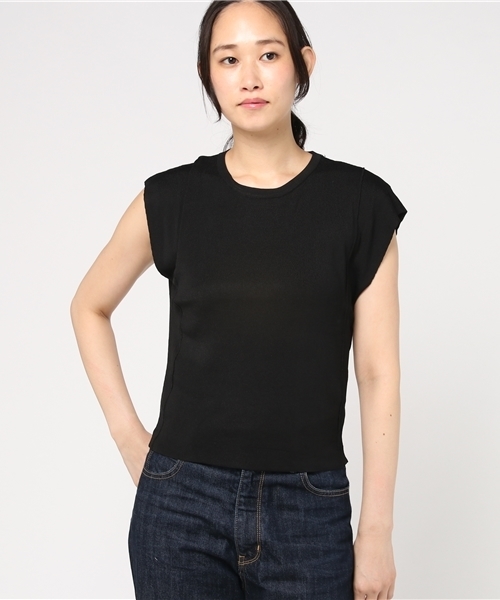 fifth(フィフス)の「クルーネックカットオフニット(ニット/セーター・レディース・テラコッタ/ホワイト/グレー/ブラック/ベージュ/イエロー・MEDIUM)」の7枚目の写真