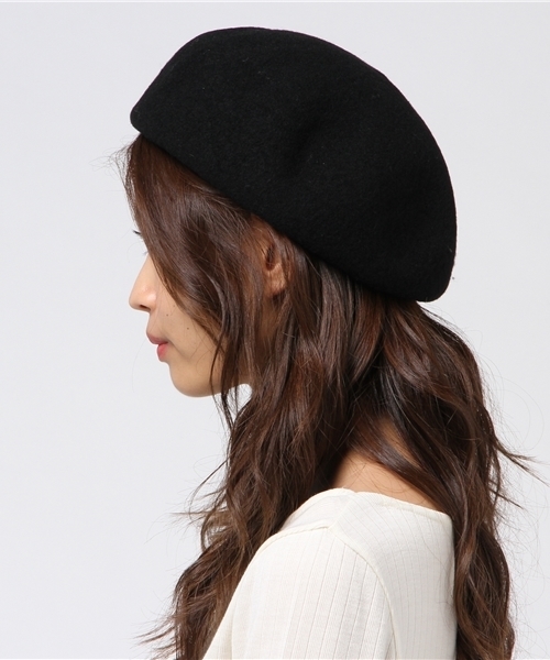 CIAOPANIC（チャオパニック）の「バスクベレー（ハンチング/ベレー帽・レディース・ベージュ/グレー/ブラック・FREE）」の4枚目の写真