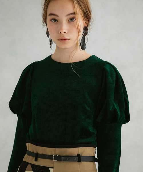 UNITED TOKYO(ユナイテッドトウキョウ)の「ラッセルベロアカットソー(Tシャツ/カットソー・レディース・ブラック/グリーン/レッド・1)」の18枚目の写真