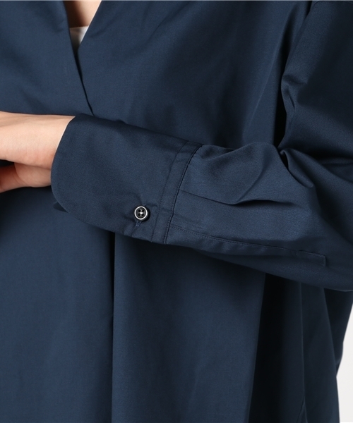 ivory court（アイボリーコート）の「ブロードヌキエリシャツプルオーバー◆（シャツ/ブラウス・レディース・ベージュ/ネイビー/ブラウン・FREE）」の8枚目の写真