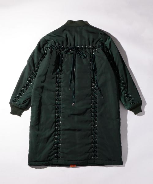 G.V.G.V.(ジーヴィージーヴィー)の「<G.V.G.V.> LACEUP MA-1 COAT/コート □□ ◆(MA-1・メンズ・ブラック/オリーブ・38/42/40)」の7枚目の写真