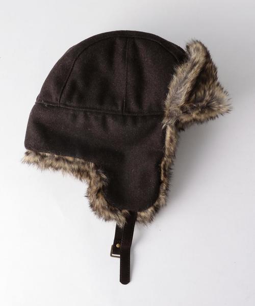 green label relaxing(グリーンレーベルリラクシング)の「CB ボアフライトキャップBR(キャップ・レディース・ブラウン・FREE)」の2枚目の写真