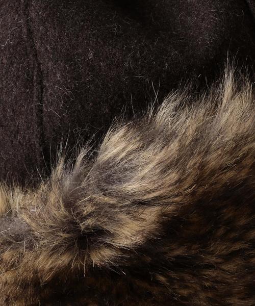 green label relaxing(グリーンレーベルリラクシング)の「CB ボアフライトキャップBR(キャップ・レディース・ブラウン・FREE)」の3枚目の写真