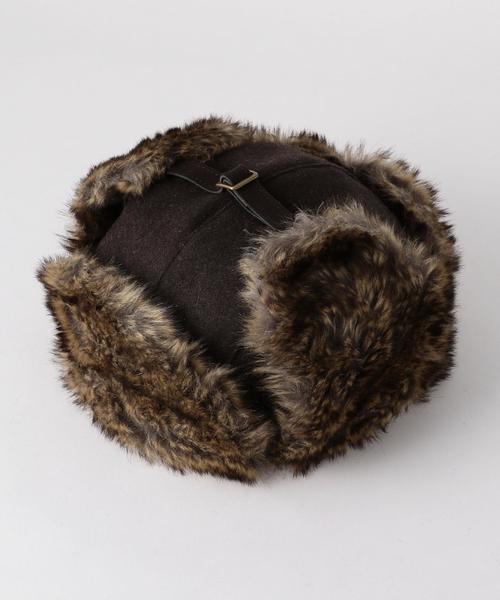 green label relaxing(グリーンレーベルリラクシング)の「CB ボアフライトキャップBR(キャップ・レディース・ブラウン・FREE)」の4枚目の写真