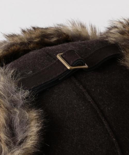 green label relaxing(グリーンレーベルリラクシング)の「CB ボアフライトキャップBR(キャップ・レディース・ブラウン・FREE)」の5枚目の写真