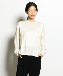 EN ROUTE | ウールボックスプリーツカットソー(Tシャツ/カットソー)