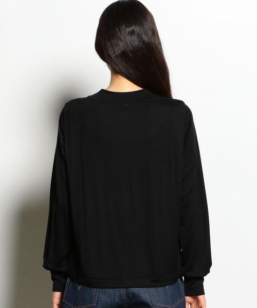 EN ROUTE(アンルート)の「ウォッシャブルウールボックスプリーツカットソー ◆(Tシャツ/カットソー・レディース・オフホワイト/ブラック/ライトグレー・FREE)」の6枚目の写真