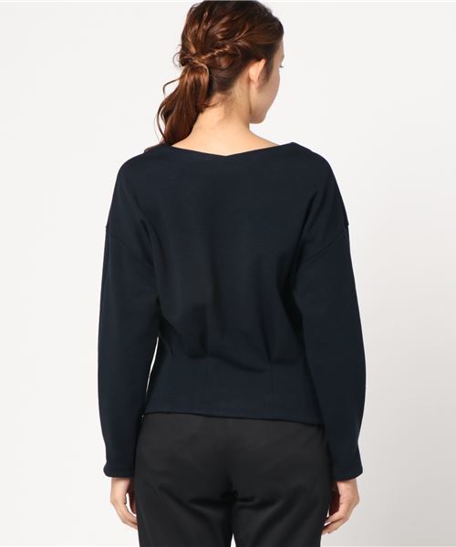 RIVE DROITE（リヴドロワ）の「ポンチコルセット風プルオーバー（Tシャツ/カットソー・レディース・ベージュ/ネイビー・FREE）」の3枚目の写真