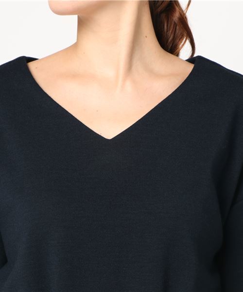 RIVE DROITE（リヴドロワ）の「ポンチコルセット風プルオーバー（Tシャツ/カットソー・レディース・ベージュ/ネイビー・FREE）」の5枚目の写真