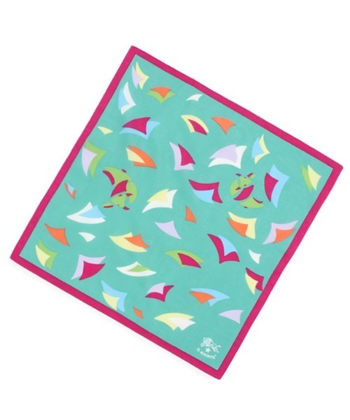 IL BISONTE（イルビゾンテ）の「IL BISONTE / BANDANA（バンダナ/スカーフ・レディース・ネイビー/グリーン/ライトグリーン/ワイン・FREE）」の2枚目の写真