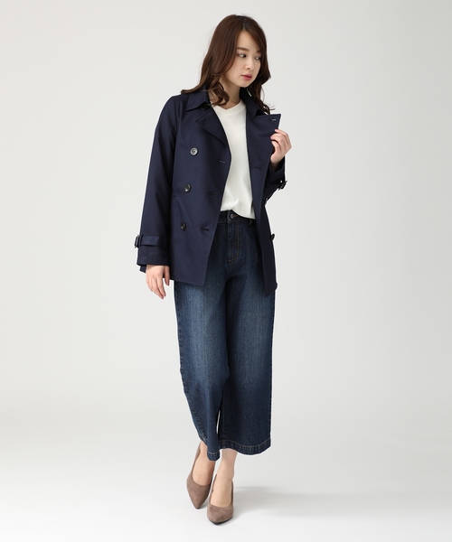 Honeys（ハニーズ）の「ワッフルプルオーバー（Tシャツ/カットソー・レディース・オフホワイト/ホワイト×ネイビー/ブラック/ピンク/杢グレー・L/M/S）」の7枚目の写真