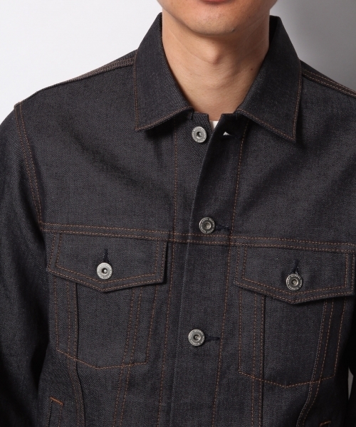 GLOBAL WORK（グローバルワーク）の「DENIM Gジャン/777828（デニムジャケット・メンズ・ネイビー/ブルー・LARGE/MEDIUM/SMALL/X-LARGE）」の9枚目の写真