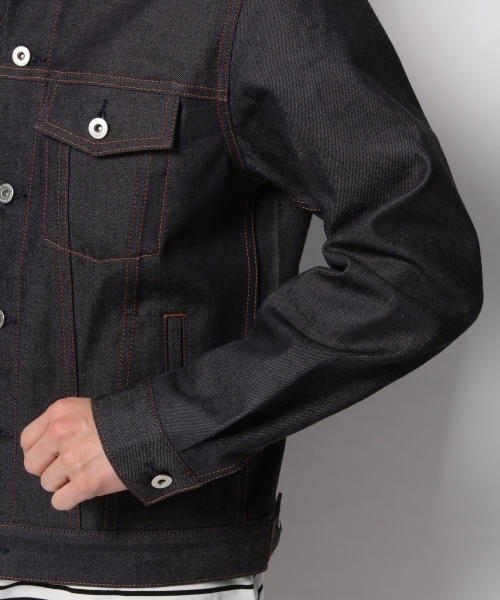 GLOBAL WORK（グローバルワーク）の「DENIM Gジャン/777828（デニムジャケット・メンズ・ネイビー/ブルー・LARGE/MEDIUM/SMALL/X-LARGE）」の11枚目の写真