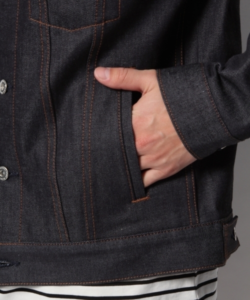 GLOBAL WORK（グローバルワーク）の「DENIM Gジャン/777828（デニムジャケット・メンズ・ネイビー/ブルー・LARGE/MEDIUM/SMALL/X-LARGE）」の12枚目の写真