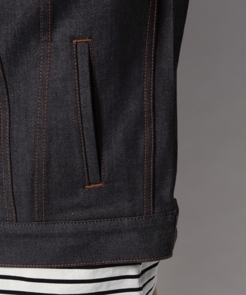 GLOBAL WORK（グローバルワーク）の「DENIM Gジャン/777828（デニムジャケット・メンズ・ネイビー/ブルー・LARGE/MEDIUM/SMALL/X-LARGE）」の13枚目の写真